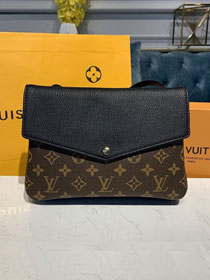 Louis vuitton original monogram twinset pochette M50184 black