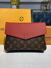 Louis vuitton original monogram twinset pochette M50185 red