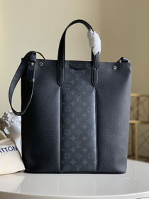 Louis vuitton original monogram&taiga leather outdoor tote M30431 black