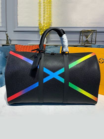 Louis vuitton original taiga leather keepall 50 M30345 black