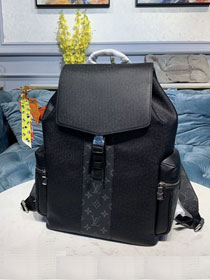 Louis vuitton original taiga leather outdoor backpack M30417 black