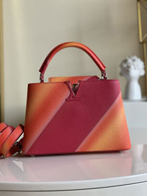 Louis vuitton original taurillon calfskin capucines BB M55374 red&orange
