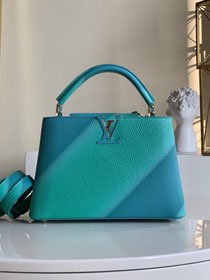 Louis vuitton original taurillon calfskin capucines BB M55375 blue&green
