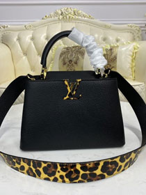 Louis vuitton original taurillon calfskin capucines BB M57215 black
