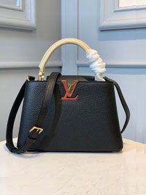 Louis vuitton original taurillon capucines BB M94755 black&red