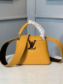 Louis vuitton original taurillon leather capucines mini M96467 yellow
