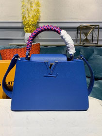Louis vuitton original taurillon leather capucines pm M55912 blue