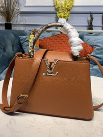 Louis vuitton original taurillon&python capucines pm M97981 camel