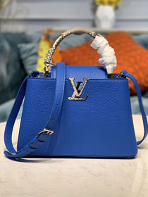 Louis vuitton original taurillon&python capucines pm M98388 blue