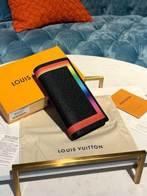 Louis vuitton taiga leather sarah wallet M30569 black