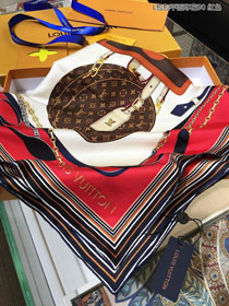 Louis vuitton top quality silk 90 scarf S90297 red