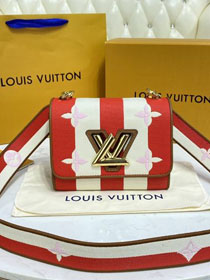 louis vuitton original canvas twist pm M57722 red