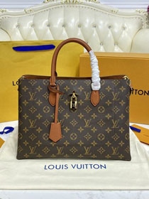 louis vuitton original monogram canvas flower tote bag M43551 caramel