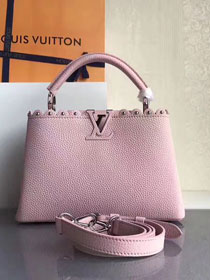 2017 Louis vuitton original taurillon leather capucines BB M54419 pink