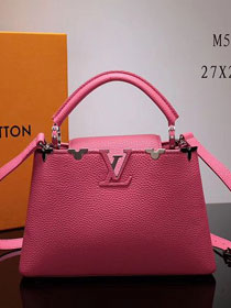 2017 Louis vuitton original taurillon leather capucines BB M54665 rose red