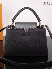2017 Louis vuitton original taurillon leather capucines PM M54565 black