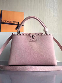 2017 Louis vuitton original taurillon leather capucines PM M54565 pink