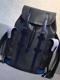 2017 louis vuitton 1:1 original leather christopher PM M53424 black