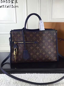 2017 louis vuitton monogram canvas popincourt pm M43434 deep blue