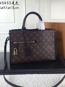 2017 louis vuitton monogram canvas popincourt pm M43462 black