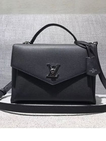 louis vuitton original calfskin bag my lockme M54849 black