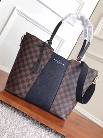 2017 louis vuitton original damier ebene jersey N44023 black