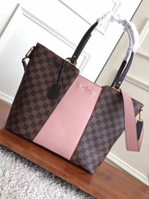 2017 louis vuitton original damier ebene jersey N44041 pink