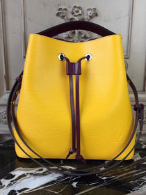 2017 louis vuitton original epi leather neonoe bag M54369 yellow