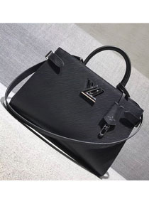 2018 louis vuitton original epi leather twist tote M54810 black