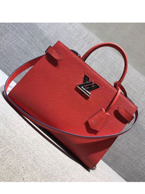 2018 louis vuitton original epi leather twist tote M54811 red