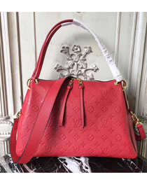 2017 louis vuitton original monogram empreinte leather ponthieu pm M43720 red