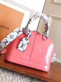 2017 louis vuitton original vernis leather alma BB M54705 pink Ballerine