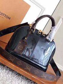 2017 louis vuitton original vernis leather alma BB M54785 black
