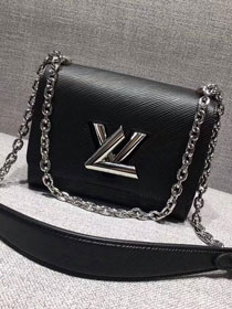 2017 louis vuitton top original epi leather twist pm M50323 black