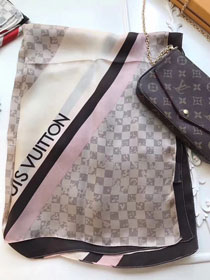 2017 louis vuitton top quality scarf L025 beige&pink