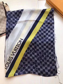 2017 louis vuitton top quality scarf L025 blue