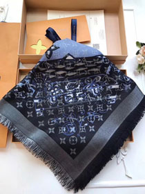 2017 louis vuitton top quality scarf L052 black