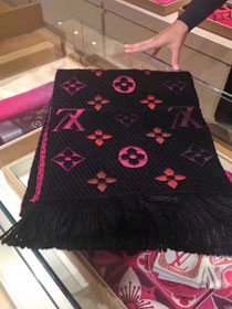 2017 louis vuitton top quality scarf L057 black