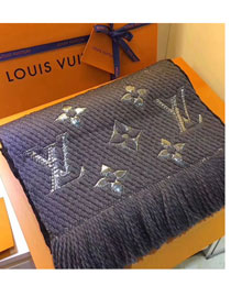 2017 louis vuitton top quality scarf L057 grey silver
