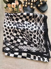 2017 louis vuitton top quality scarf L063 black
