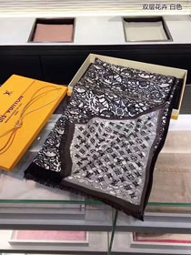 2017 louis vuitton top quality scarf L067 black&white