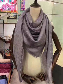 2017 louis vuitton top quality scarf L069 light gray