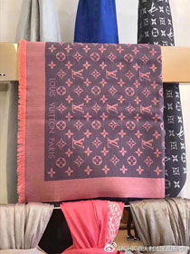 2017 louis vuitton top quality scarf L070 navy blue&pink