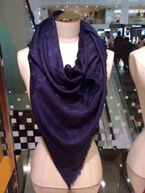 2017 louis vuitton top quality scarf L070 navy blue