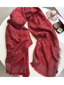 2017 louis vuitton top quality scarf L070 red