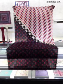 2017 louis vuitton top quality scarf L074 black&red