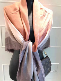 2017 louis vuitton top quality scarf L075 pink&grey
