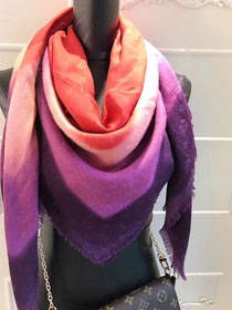 2017 louis vuitton top quality scarf L075 pink&purple&red