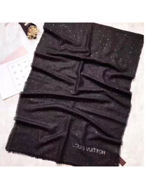 2017 louis vuitton top quality scarf L085 black