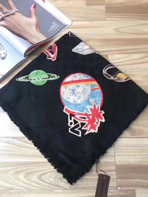 2017 louis vuitton top quality scarf L095 black